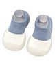 MOMISY Anti-Skid leather soled 2 Color Shoe Socks for Baby Boys and Baby Girls-12 to 24 months -  Medium (Blue -  12-24 Months)