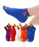 MOMISY 5 Pairs Baby Kids Girl Boys Tube Socks Toddlers Comfortable Ankle Length gifts (HappySmile -  3 to 5 year)