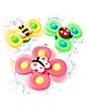 ADKD Baby Spinner Suction Cup Bath Spinner Toy for Kids Pack of 3 - Multicolor
