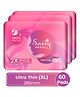 Savvy Ultra Thin XL (280mm)For Heavy Flow|Leaklock|Wider Wings|Absorption - Combo of 3 Sanitary Pad (Pack of 60)
