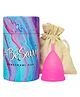 Savvy YesQueen Medium Size Menstrual Cup -Reusable and Eco-Friendly | Odour & Rashes Free |100% Medical Grade Silicone