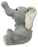 POMME Knitted Soft Toy Grey Sittin Elephant Height 22 cm