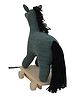 POMME Knitted Soft Toy Hyena With Wooden Cart Height 40 cm