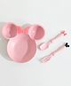 Minnie Mouse Meal Bowl with Spoon & Fork Set  - Pink