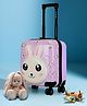 Nasher Miles Hard Case Trolley Bag Tic Tac Toe Zoo Rabbit - 17 Inches