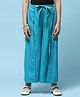 BIBA Solid Cotton Pant - Turquoise Blue