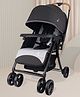 R for Rabbit Poppins Joy Stylish Baby Stroller | Pram for Kids with Reversible Handle | New Born Babies Stroller for 0 to 3 Years Boy and Girl (Black Grey)