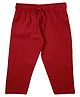 Snowflakes Solid Trousers - Maroon
