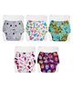 Superbottoms BASIC Washable & Reusable Cloth Diapers - Quick dry high absorption Diapers for Baby (3m-3y) Pack of 5 Stay Dry & Lasts Up To 3 Hrs (5 Shell + 5 Pads), 7 kg to 17 kg