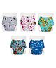SuperBottoms 5 Basic Reusable Cloth Diaper With New UltraThin Dry Pads-Pack Of 10Freesize,Washable Diapers For Baby 0-3 Yrs Stay Dry&Lasts Up To 3Hrs Trim Fitting(5 Shell + 5 Pads)