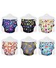 SuperBottoms Freesize UNO Cloth Diaper (3M - 3Y) Reusable, Absorbs 4-5 Pees - Pack of 6
