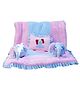 SAFE N CUTE Baby Sleeping 5 Items Bedding Set with Two elephants -Pink  sky