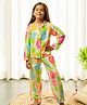 Fairies Forever Full Sleeves Pineapple Printed Shirt & Pajama Set - White