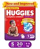 Huggies Complete Comfort Wonder Baby Diaper Pants Small (S) Size  -  20 Pieces