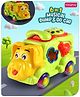 Babyhug 6 in 1 Puppy Musical Bump & Go Car with moving Ear & Eyes| Lights & Music| Dial Phone |Shape Sorter For Toddlers and Kids|BIS| 