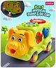 Babyhug 6 in 1 Puppy Musical Bump & Go Car with moving Ear & Eyes| Lights & Music| Gears| Shape Sorter|Moving Clock|For Toddlers and Kids|BIS Certified| Storage| Time Telling| Cause & Effect - Yellow