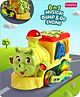 Babyhug 6 in 1 Puppy Shaped Bump & Go Loco Engine with Gears & Shape Sorter For Toddlers and Kids|BIS Aprroved| Moving Eye & Tongue| Light & Music| Numbers & Alphabets| Storage| Time Telling- Yellow