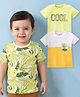 Babyoye 100% Cotton Half Sleeves Tropical & Text Print T-Shirts Pack of 3 - Multicolour