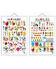 Alphabet and Numbers Shapes & Colours Early Learning Educational Charts - English
