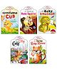 Story Books Baby Animals Series Cub Squirrel Dino Calf Mouse Set of 5 - English