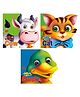 Who Am I Story Books Of Cat Cow & Duck Board Book Pack of 3- English