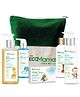 The Eco Mama 5-in-1 Baby Skin & Hair Care Kit (Large) - Shampoo, Soap, Body Lotion, Body Wash, Hair Oil and a FREE Bag