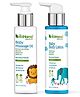 The Eco Mama Baby Massage Oil & Moisturizing Baby Body Lotion Combo (200ml + 200ml). For Healthy Soft & Supple Baby Skin