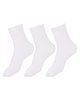 DOLLAR Pack Of 3 Solid School Socks - White