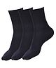 DOLLAR Pack Of 3 Solid School Socks - Navy Blue