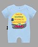 The Peppy Tend 100% Cotton Half Sleeves Family Theme Pack My Diapers Im Going To Nanu Nanis House Text Printed Romper - Blue