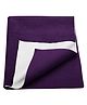 Trance Home Linen Fleece Waterproof Bed Protector Dry Sheet for Kids- Single, Plum