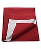 Trance Home Linen Fleece Breathable Bed Protector Dry Sheet- Single, Maroon