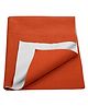 Trance Home Linen Supersoft Baby Dry Sheet Quick Dry Waterproof Baby Bed Protector Sheet for Kids- Medium, Brick Red