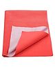 Trance Home Linen Fleece Quick Dry Waterproof Dry Sheet for Kids- King, Coral
