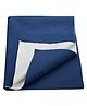 Trance Home Linen Fleece Quick Dry Waterproof Breathable Bed Protector Dry Sheet for Kids- Queen, Navy Blue