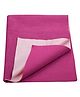 Trance Home Linen Fleece Quick Dry Waterproof Breathable Bed Protector Dry Sheet for Kids- Queen, Berry Pink