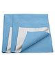 Trance Home Linen Supersoft Waterproof Baby Bed Protector Sheet for Kids Pack of 2- Small, Sky Blue
