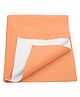 Trance Supersoft Baby Dry Sheet Quick Dry Waterproof Baby Bed Protector Sheet for Kids- Small, Orange