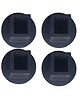 Aamivi Baby Cradle Swinge's Rubber Leg Rubber Pad Black for Square Pipe Baby Cradle/Ghodiyu/Jhula 1 Inch. Pack of 4 Black