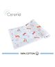 Carerio 100% Cotton Mulmul Swaddle Wrap Pack of 1 - Airplane Printed - Orange & White