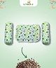 Littleboo Head Shaping Mustard Seeds FullRai Pillow With Bolster Set Animal Print Square shape Green