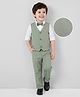 Mark & Mia Cotton Woven Full Sleeves Party Suit with Bow - Multicolour