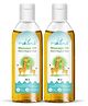 Mateo Baby Massage Oil Mom's Magical Meet Nourishing Baby Massage Oil with Apricot Wheat Germ Sesame and Almond Oil Dermatologically Tested 100% Natural & Stronger Skin Barrier 100ml (Pack of 2)