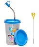Adore Advanced Bliss Printed Stainless Steel Tumbler with Straw, Closed Lid, Straw Lid, Straw Brush- 300ml