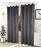 JARS Collections Velvet Semi Blackout Window  Curtains With Metal Grommet Pack of 2  Grey