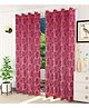 JARS Collections Velvet Semi Blackout Window Curtains With Metal Grommet Pack of 2- Pink