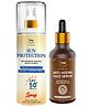 TNW The Natural Wash Skincare Combo with Sun Protection SPF 50 Spray & Anti Aging Face Serum -