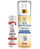 TNW The Natural Wash Skincare Combo with Sun Protection SPF 50 Spray & Pomegranate Tinted Lip Balm - 120 ml