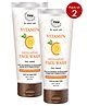 TNW The Natural Wash Set Of 2 Vitamin C Exfoliating Face Washes-100ml Each