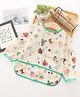 Thread Fairy Full Sleeves Washable Waterproof Baby Feeding Baby Bib Shirt with Pocket- Green- My Alphabets Medium
